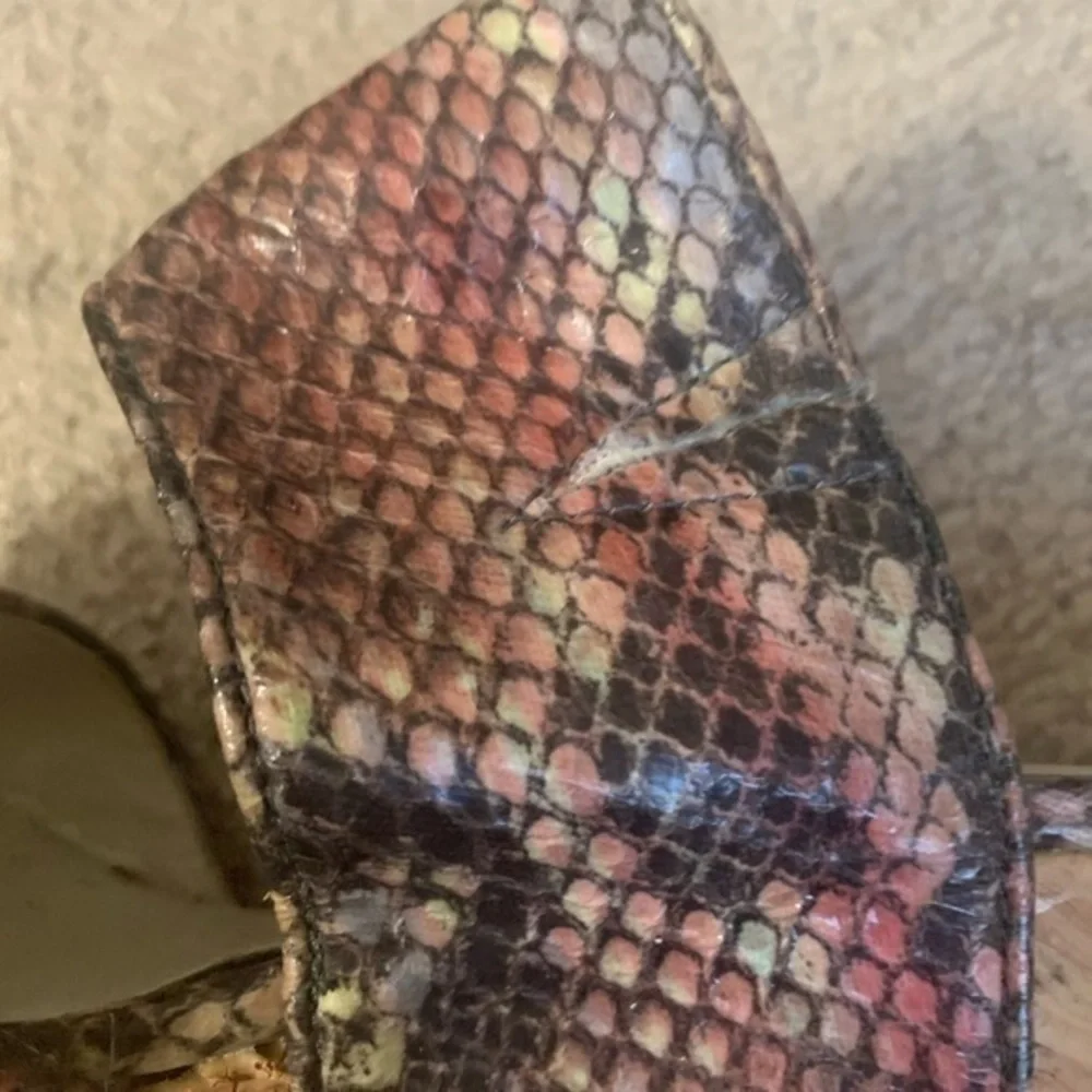 Nine West SnakeSkin‎ Multicolored Wedges 8.5